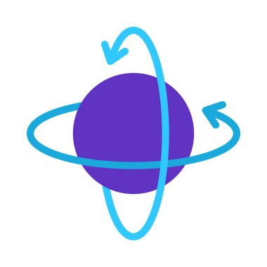 Topun düz simgesi, vektör illüstrasyonuName 