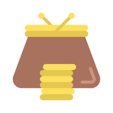 Çanta web simgesinin vektör illüstrasyonu          