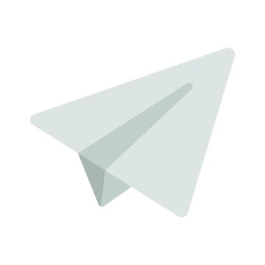 Kağıt uçak Simge, vektör illüstrasyonunu gönder 