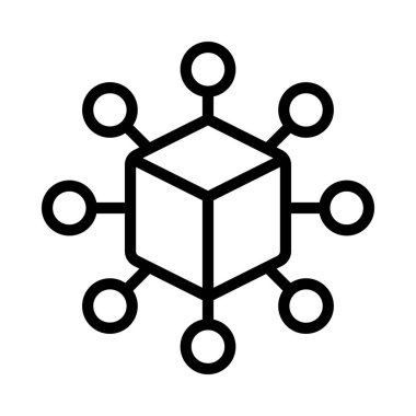 Ürün Dağıtım simgesinin vektör çizimi    