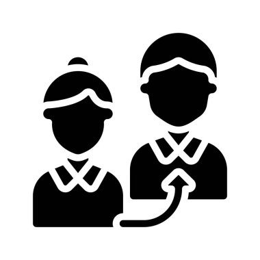 Referans Programı düz simgesi, vektör illüstrasyonu 