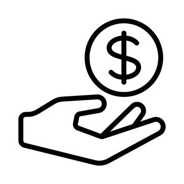 Para web sitesi vektör illüstrasyonunu ver