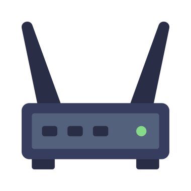 Internet yönlendirici vektör simgesi 