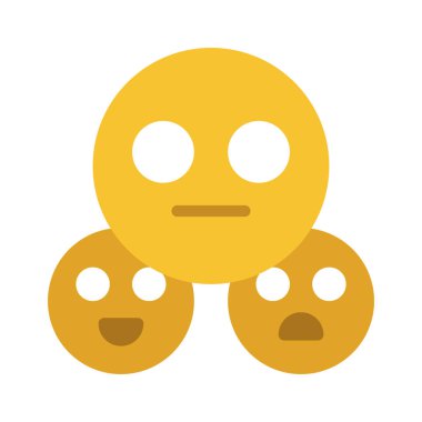 Emoji Uygulama simgesi, vektör illüstrasyonu