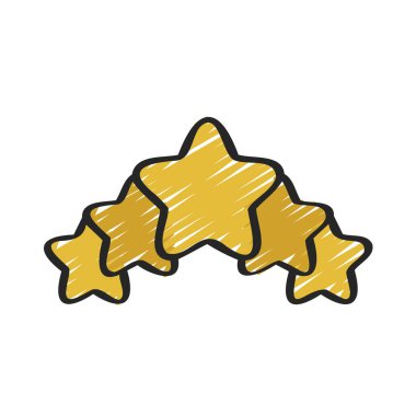 yıldızlar izole edilmiş ikon vektör illüstrasyon tasarımı