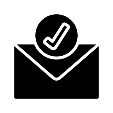 E- posta Alınan simge, vektör illüstrasyonu 