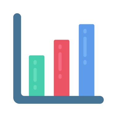 Veri Tablosu simgesi ana hatları vektörü. İş büyümesi. veri analizi