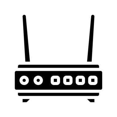 Internet yönlendirici vektör simgesi 