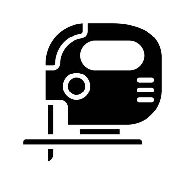 Saw Aracı Web simgesi vektör illüstrasyonu