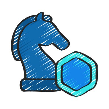 strateji web simgesi vektör illüstrasyonu