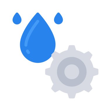 su damlası simgesi, vektör illüstrasyonu basit tasarım