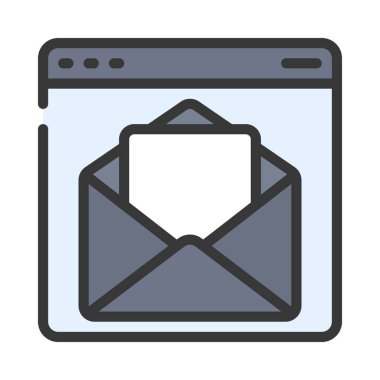 e- posta simgesi, vektör illüstrasyonu