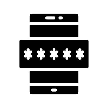 Güvenli Mobil konsept vektör çizimi