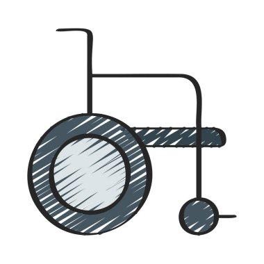 Hastane Tekerlek Başkanının vektör çizimi