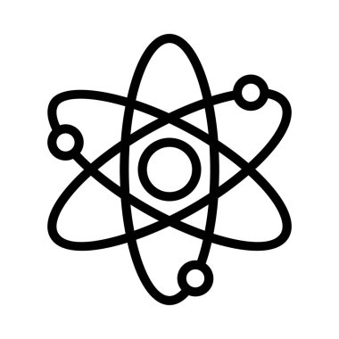 Bilim Sembolü Web simgesi, vektör illüstrasyonu         