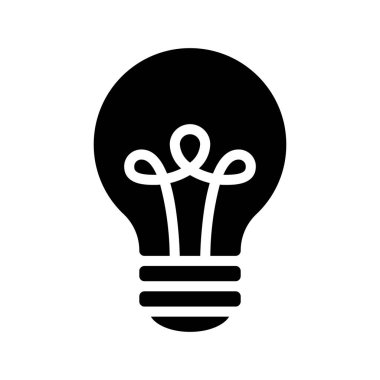 ampul simgesi, vektör illüstrasyonu