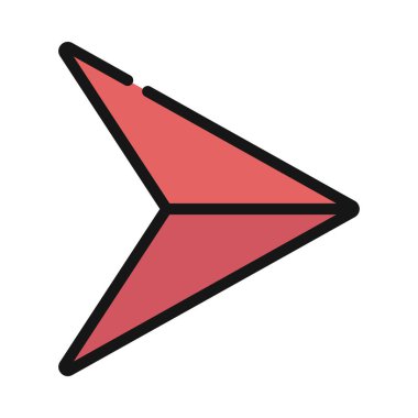 Ok Web simgesi vektör illüstrasyonunu gönder