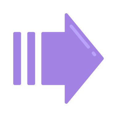 Sağ ok web simgesi vektör illüstrasyonu