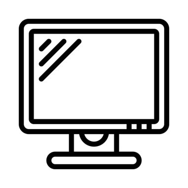 Web simgesi düz tasarımı, vektör illüstrasyonunu izle