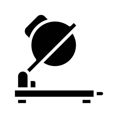 Saw Aracı Web simgesi vektör illüstrasyonu