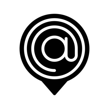 İşarette E- posta, Beyaz Arkaplanda Ayırılmış Simge 