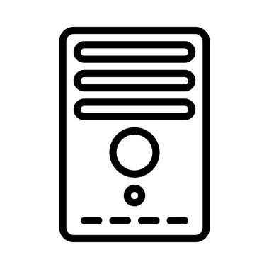 PC Ön simgesi. vektör çizimi tasarımı