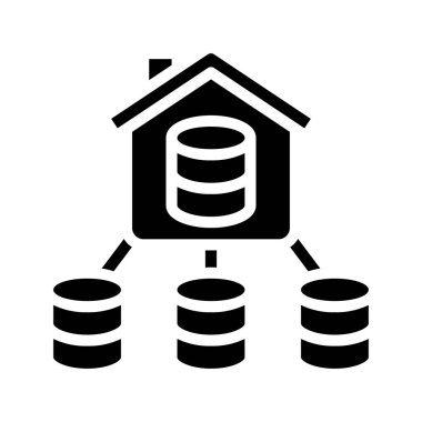 Data Mart simgesi, vektör illüstrasyonu   