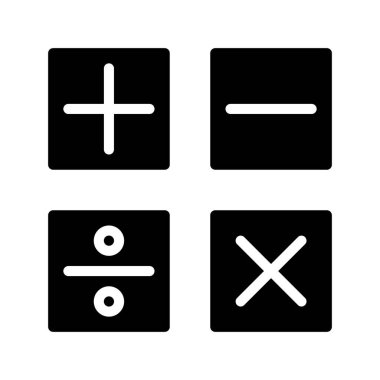 Artı eksi vektör illüstrasyon tasarımı