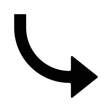  Sağ yön ok ikonu vektör illüstrasyonu 