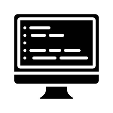 Web simgesi, vektör illüstrasyonu programlanıyor      