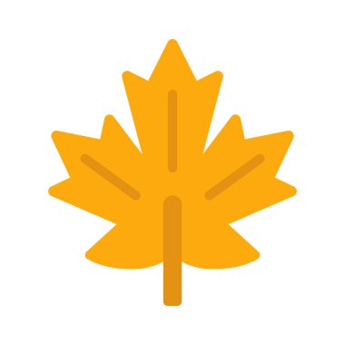 izole edilmiş akçaağaç yaprağı simgesi 