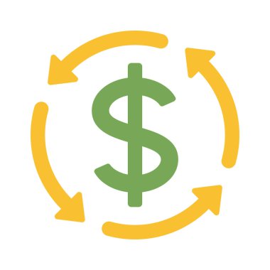 Dolar simgesi vektör illüstrasyonu