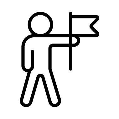 Liderlik simgesi vektör illüstrasyon tasarımı