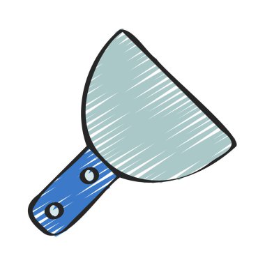 Macun bıçak düz simgesi, vektör çizim 