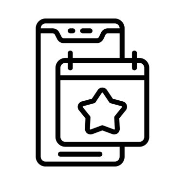 Olay Uygulaması simgesi basit düz illüstrasyon