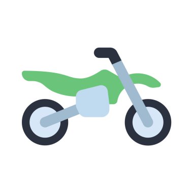 Motosiklet web simgesi vektör illüstrasyonu