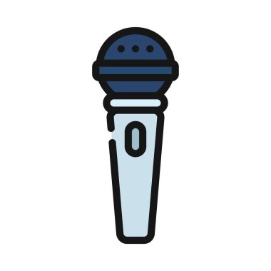 mikrofon simgesi vektör resimleme arkaplanı 
