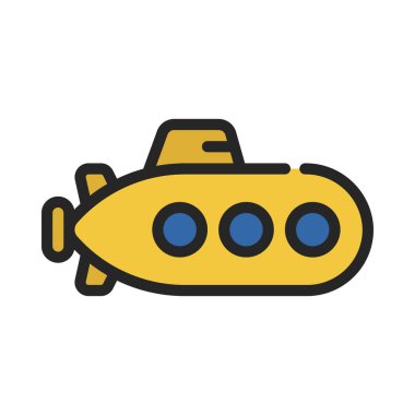 Denizaltı simgesi vektör çizimi