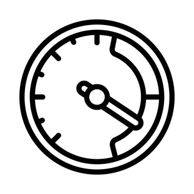 Veri Ölçeği Yarım simgesi, vektör illüstrasyonu   