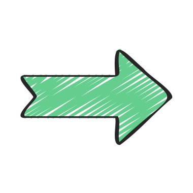  Sağ yön ok ikonu vektör illüstrasyonu 