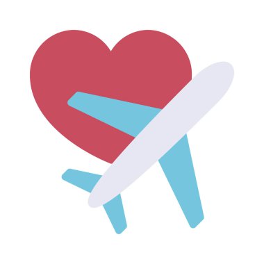 Balayı web simgesi vektör illüstrasyonu