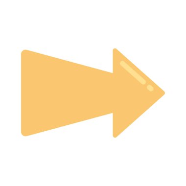  Sağ yön ok ikonu vektör illüstrasyonu 