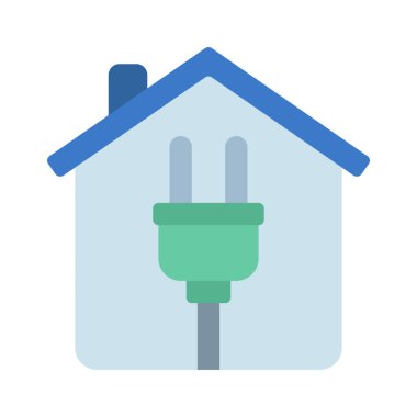 Ev Eklentisi simgesi, vektör illüstrasyonu  