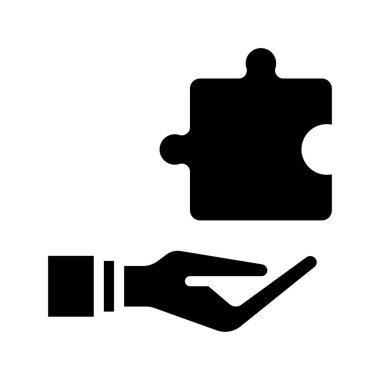 Çözüm simgesi vektör illüstrasyon tasarımı