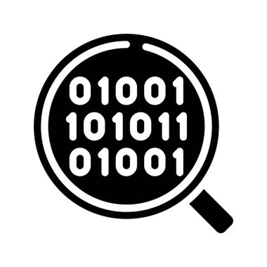 İkili simge vektör illüstrasyon tasarımını analiz et