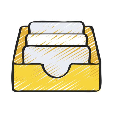 Gelen web simgesi vektör illüstrasyonu