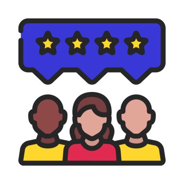 Üç Grup Geribildirim Ağı vektör çizimi