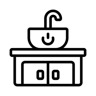 Güçlü Sink simgesi vektör illüstrasyon tasarımı