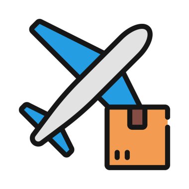 Hava Taşıma Taşıma vektör illüstrasyon tasarımı