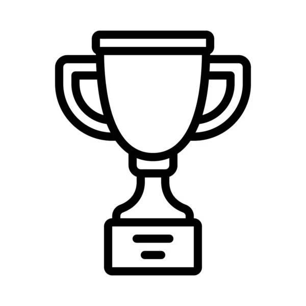 Trophy Cup Award Isolated Icon Vector Illustration Design — Stock Vector